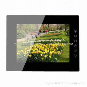 8-inch Digital Photo Frame, SD card Lock Function with Touch Button